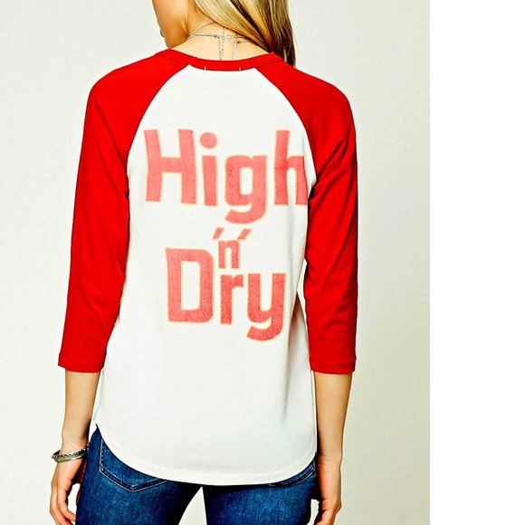 Def Leppard High in Dry Tour 1981 metal rock Raglan 3/4 Official T-Shirt NWT - Picture 5 of 6